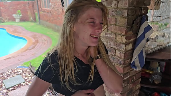 Hot 18 year old fucked in thunder storm outdoor