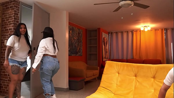 My girlfriend's big ass friend comes to visit and she knows how to entertain herself with a big cock&period;